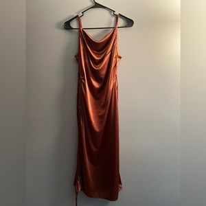 NWOT unbranded orange dress